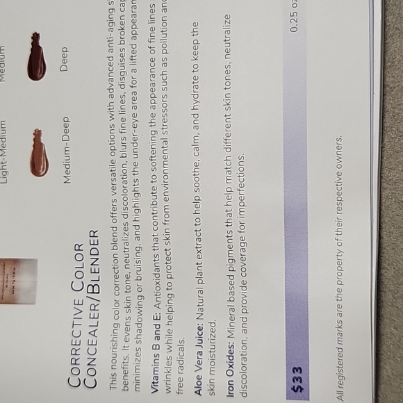 Senegence corrective concealer/blender - Picture 2 of 2